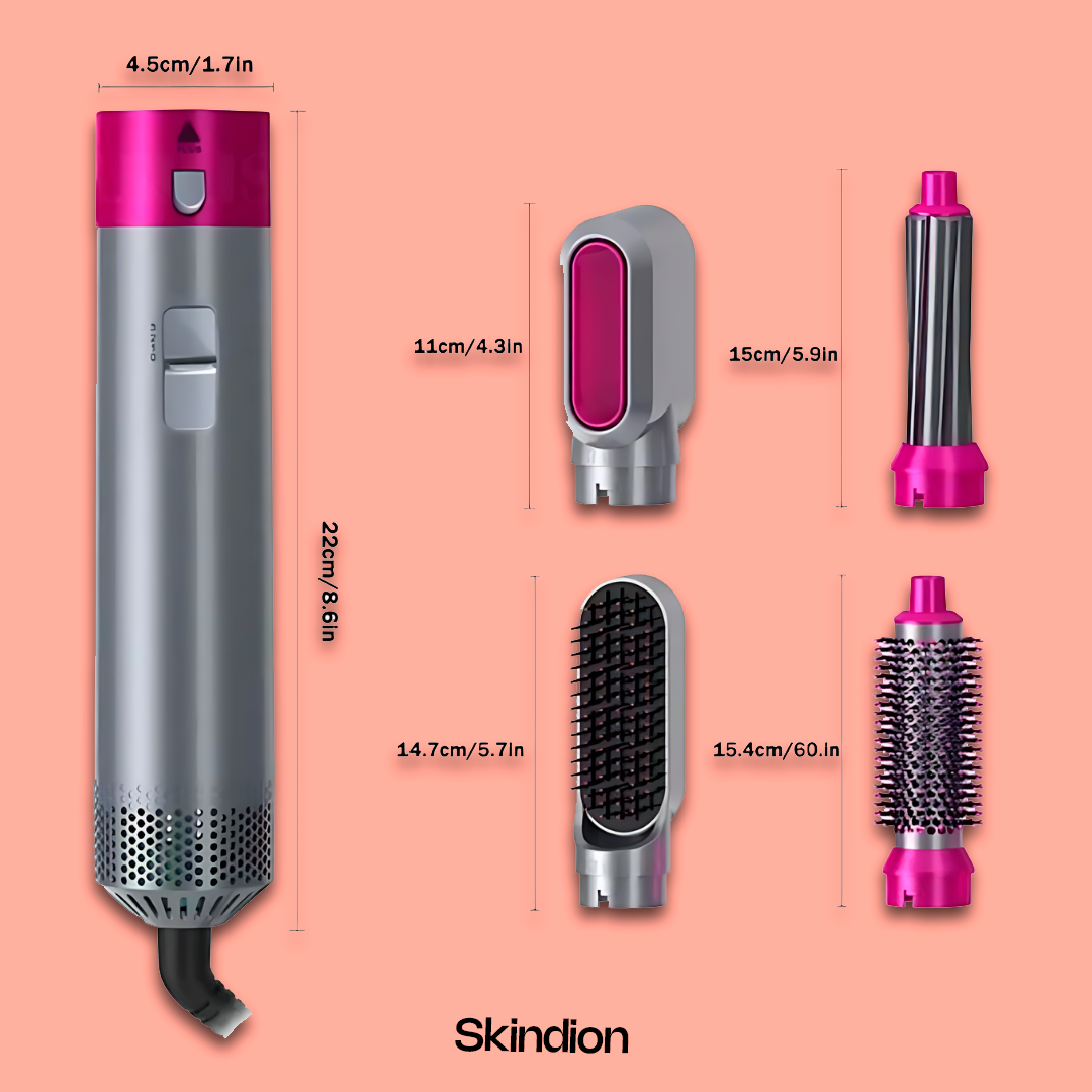 Skindion CurlMaster - Rizador de Pelo 5 en 1