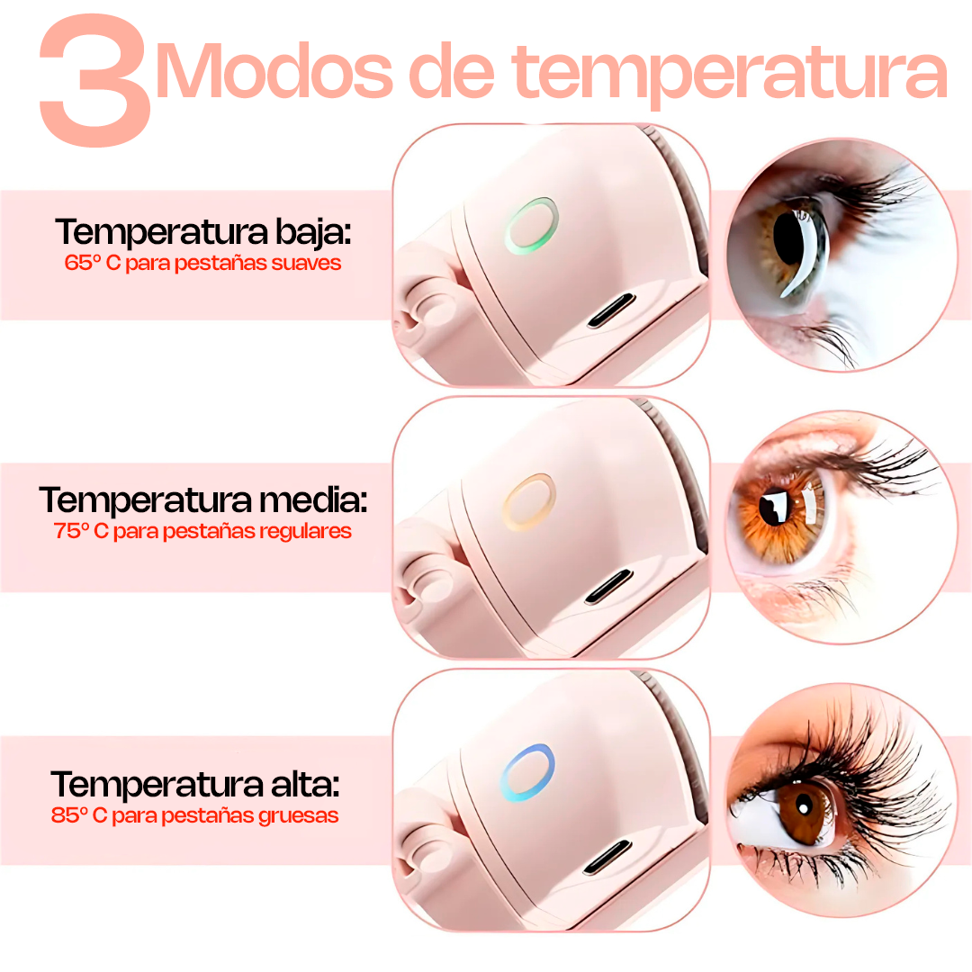 Skindion LashCurl - Rizador de Pestañas Térmico