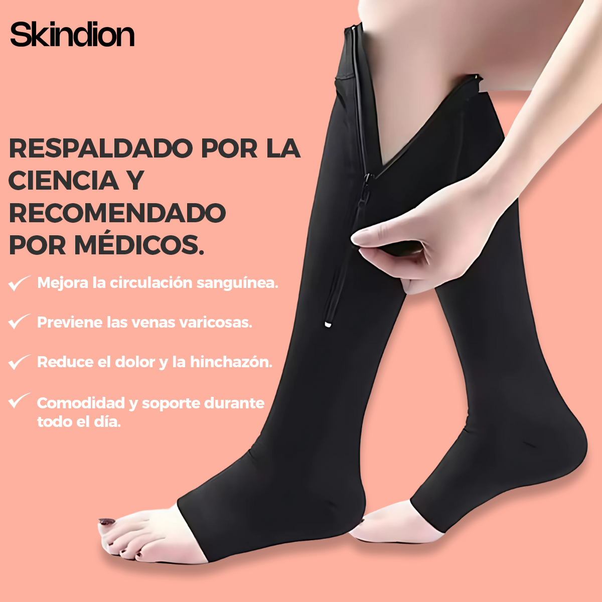 SkinDion VarioComfort – Medias de Compresión para Várices