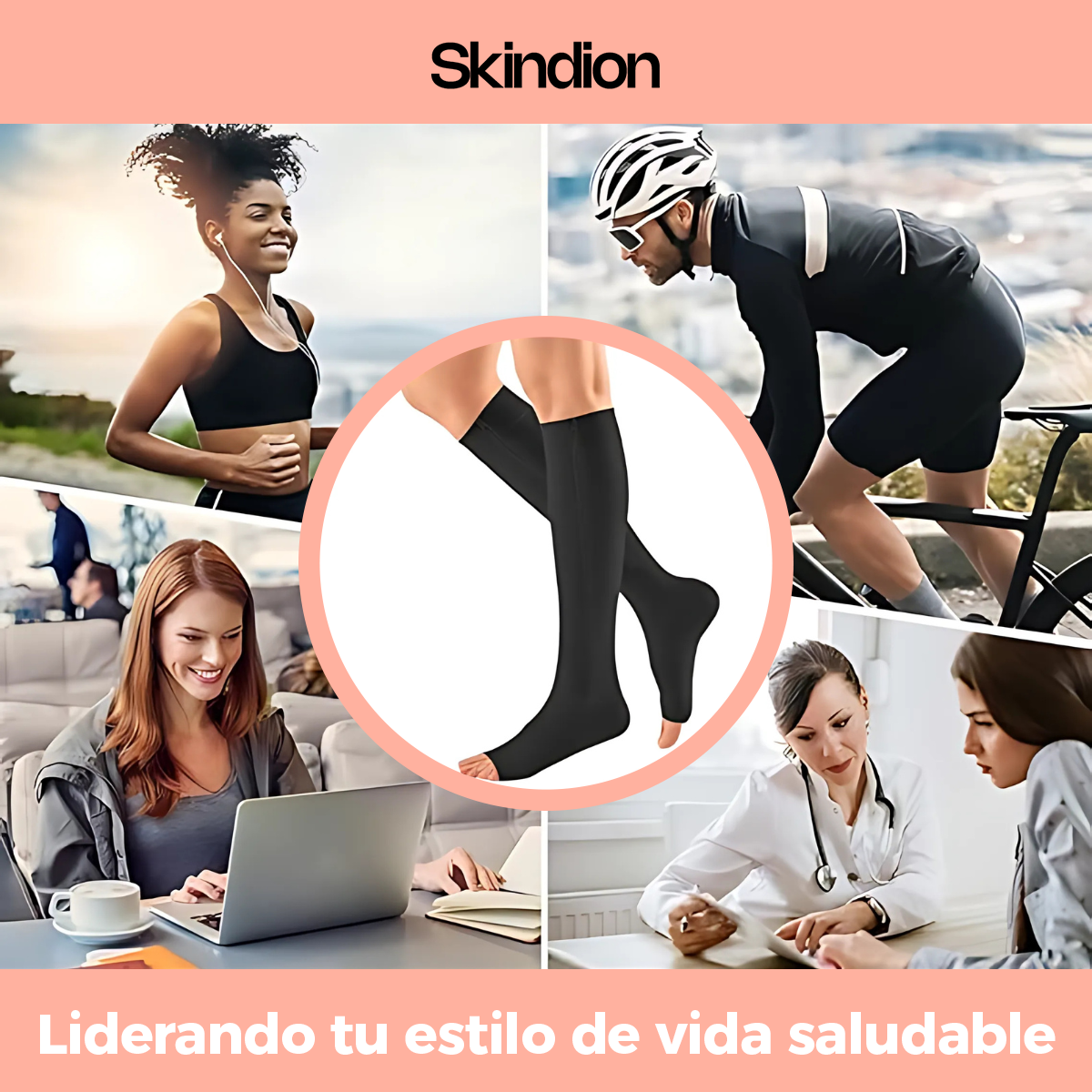 SkinDion VarioComfort – Medias de Compresión para Várices